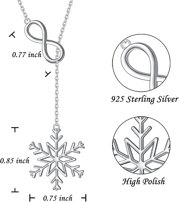 Long Necklace Sterling Silver Larait Bar Y Lariat Long Chain Drop Adjustable Necklace Gift for Her, 30"