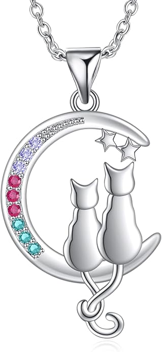 Animal Necklace Cat/Fox/Otter/Sloth/Cow/Highland Cow/Koala Necklace Cute Animal Jewelry Gifts for Women