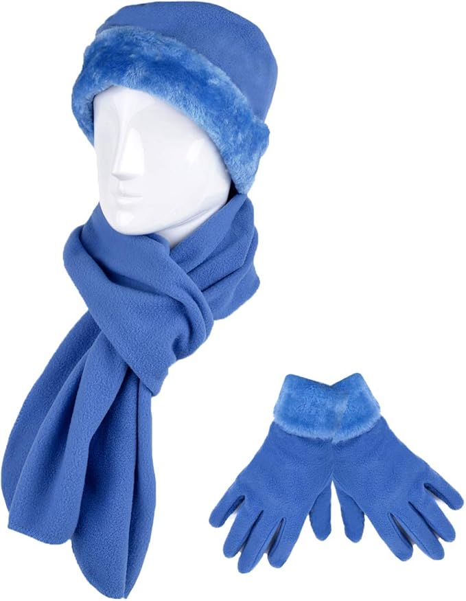 boxed-gifts Women's Warm Fleece Winter - Women's Hat and Glove Set + Hats Gloves Scarves for Women