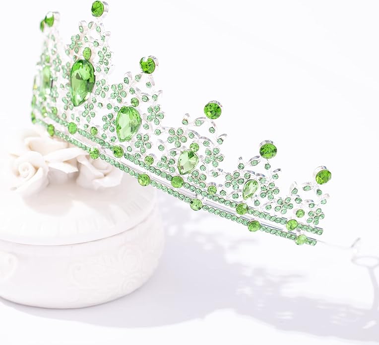 FORSEVEN Crystal Tiaras for Women, Wedding Tiaras and Crowns for Women Tiaras for Birthday Party Princess Crown Hair Accessories Bride Rhinestone Halloween Decorations Headband