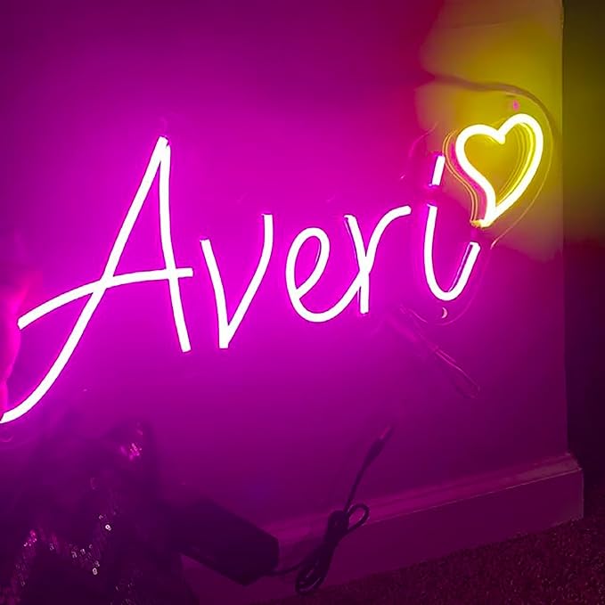Custom Neon Signs, Neon Sign Customizable for Wall Decor, Custom Kids Name Sign,Personalized Neon Sign for Wedding Birthday Party Christmas Gifts
