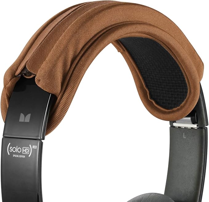 TXEsign Universal Replacement Headband Cushion Pad Cover Protector Compatible with ATH M50X, QC 35i/35ii, QC25, Solo 2/Solo 3, Studio 2/3 Headphones (Brown)