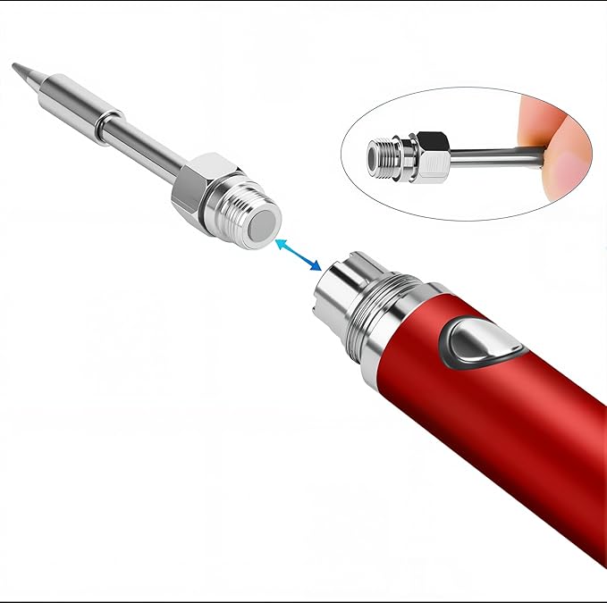 Portable soldering iron, 1100 mAh battery, rechargeable, suitable for home appliance repair, electronic components tin soldering repair, DIY handmade