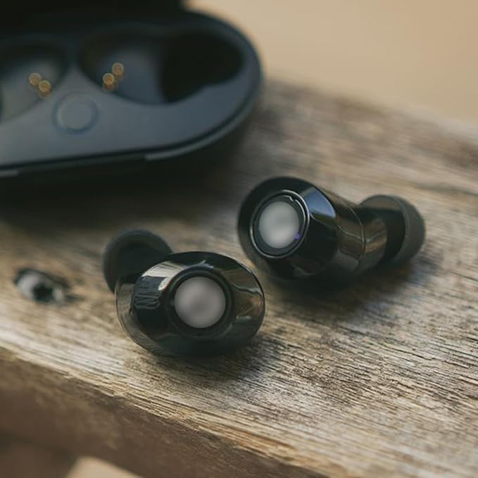 Replacement Silicone Ear Tips for Ray-con E25, Ray-con Everyday/Fitness Earbuds, 9 Pairs (S/M/L, Black)