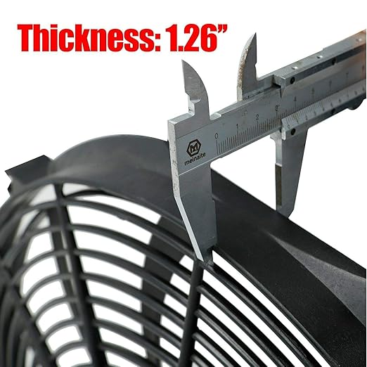 2PCS 16 Inch Universal Slim Fan Push Pull Electric Radiator Cooling 12V 120W Mount Kit Black