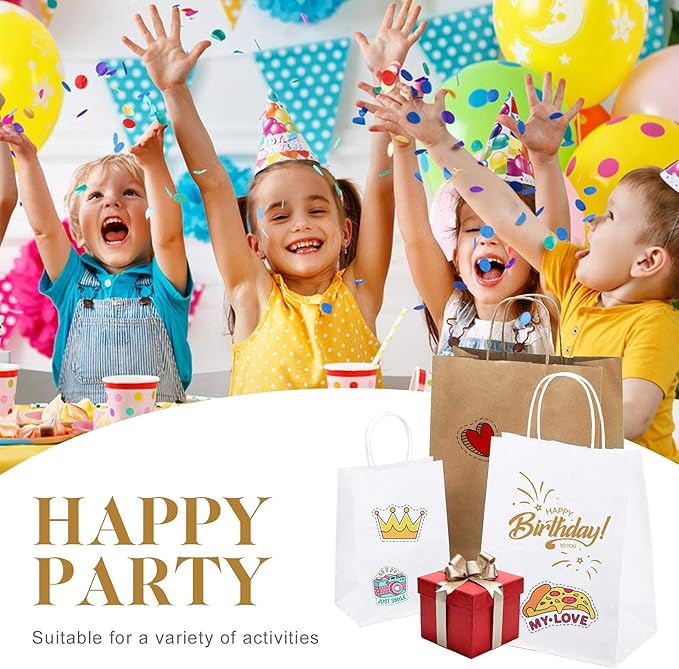 MESHA 600 Pcs Kraft Brown Paper Bags 10X5X13 Inch Large Gift Shopping Bags with Handles Bulk for Birthday,Wedding,Party,Favor,Grocery,Small Business