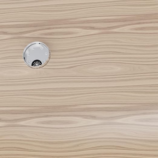 2 Pack Desk Grommet 2-1/8 Inch 53mm, Zinc Alloy Computer Desk Wire Hole Cover, Office Desktop Cord Cable Hole Metal Ring, Brushed Silver