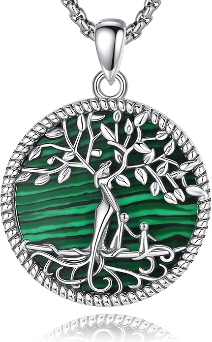 Vito 925 Sterling Silver Tree of Life Necklace for Women, Mother Tree Pendant for Mom Mother Necklace Mother's Day Jewelry Gift for Wife Grandma, 18/22 Inch Chain