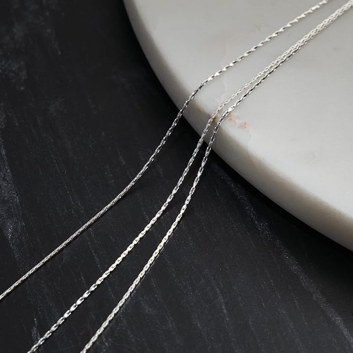 Milla Layered Necklaces for Women – 14K Gold Plated or Silver Plated Dainty Necklace Stack, Trendy Triple Chain Necklace Set