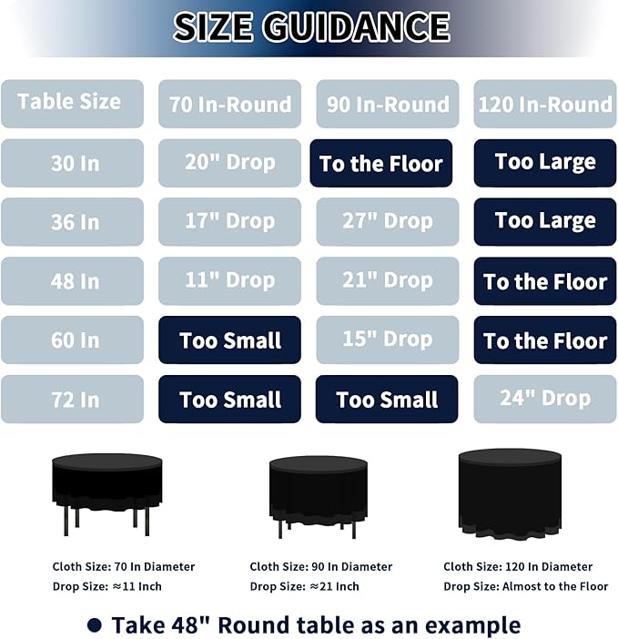 PureFit 6 Pack Round Red Table Cloths 120 Inch for Round Tables, Stain and Wrinkle Resistant Table Linens for Home Use, Wedding, Party, Banquet and Camping