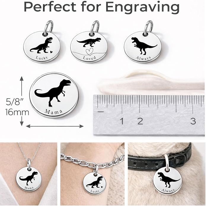 SM Design Mama Animal Charm Set – Set of 4 Stainless Steel Charms – Motherhood & Family Keepsake Jewelry Charmss