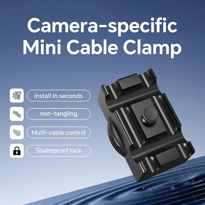 Camera Cable Lock Clamp,DSLR Camera Digital USB Cable Lock Clip Clamp HDMI Protector DSLR Cable Clamp