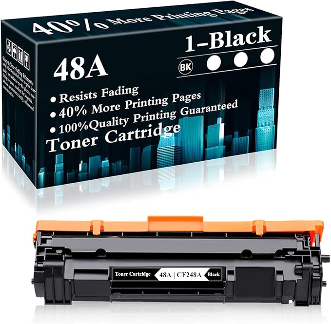 1 Pack 48A | CF248A Compatible Toner Cartridge Replacement for HP48A Toner Laser Pro M15a M15w MFP M28a M28w M29w M30w M31w Printer