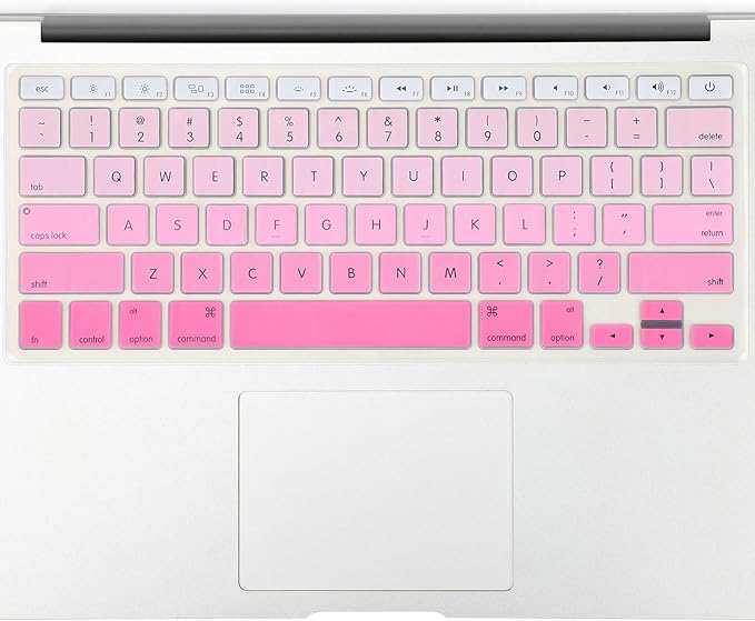 Allinside Pink Ombre Keyboard Cover Skin for MacBook Pro 13" 15" 17" (2015 or Older Version), MacBook Air 13" A1369/A1466, Older iMac Wireless Keyboard MC184LL/B