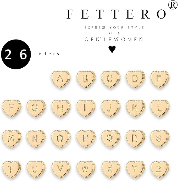 Tiny Gold Initial Heart Necklace-14K Gold Plated Handmade Dainty Letter Heart Necklace for Women Necklace Jewelry