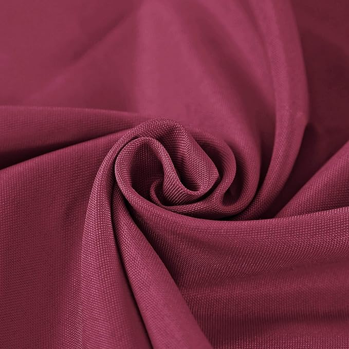 Cloth Napkins 17x17 inch Washable Polyester Dinner Napkins Soft Table Napkins for Wedding Party Dining Banquet(Burgundy,25PCS)