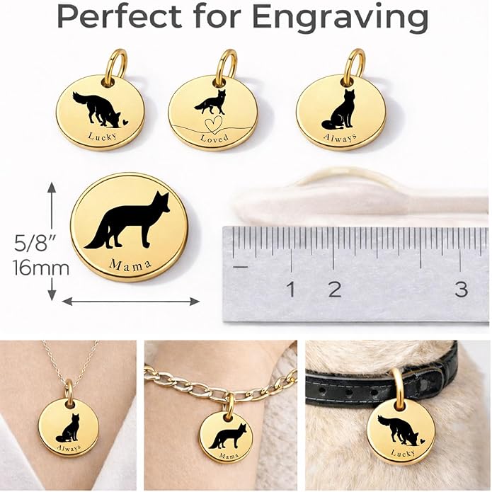 SM Design Mama Animal Charm Set – Set of 4 Stainless Steel Charms – Motherhood & Family Keepsake Jewelry Charmss