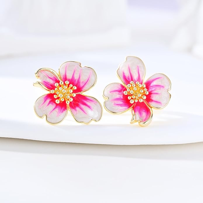 Clip on Earrings Women, 14K Gold Plated Earrings for Sensitive Ears, Fashion Women's Earrings Jewelry Birthday Gift for Wife Grandma Daughter Girls on Christmas Thanksgiving