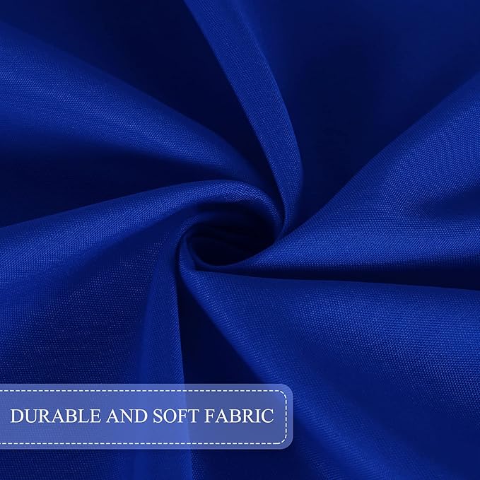 SARAFLORA Outdoor and Indoor Tablecloth -60x84 inch, Blue, Wrinkle Free Washable Waterproof Table Cloth with Umbrella Hole and Zipper Rectangle Table Cover for Spring/Summer/Patio/Picnic/BBQS/Party