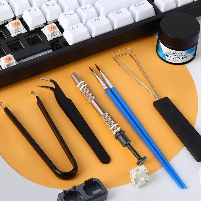 RUNJRX Keyboard Lube Kit GPL 205G0 0.53oz/15g for Mechanical Keyboard Lube, Switch Opener for MX Kailh,Keyboard Tools with Keycap Puller