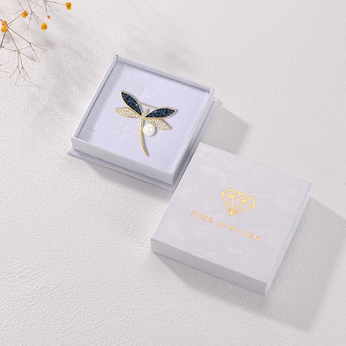 Animal Brooch Insect Bird Brooches Pearl Rhinestone Crystal Brooch 18k Gold-Plated Lapel Pins Jewelry Gifts Birthday Gifts for Women Men