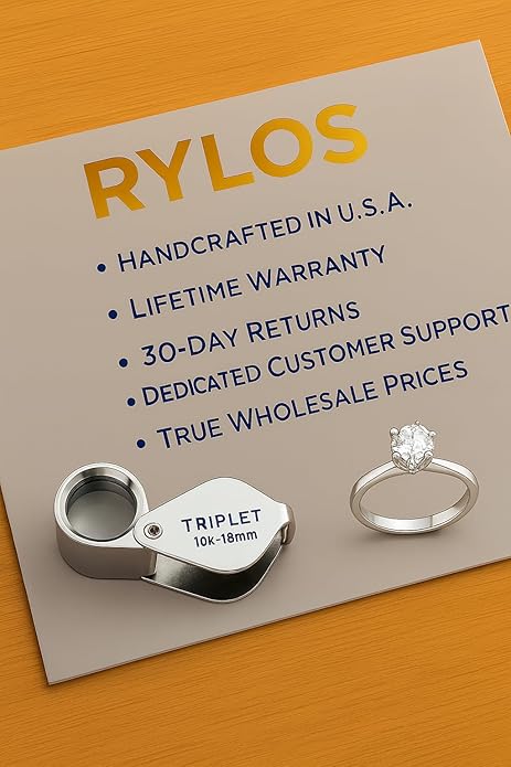 Rylos 14K White Gold Classic Halo Ring: Diamonds, 6X4MM Oval Gemstone - Birthstone Jewelry for Women - Stunning Diamond Gold Ring Sizes 5-10