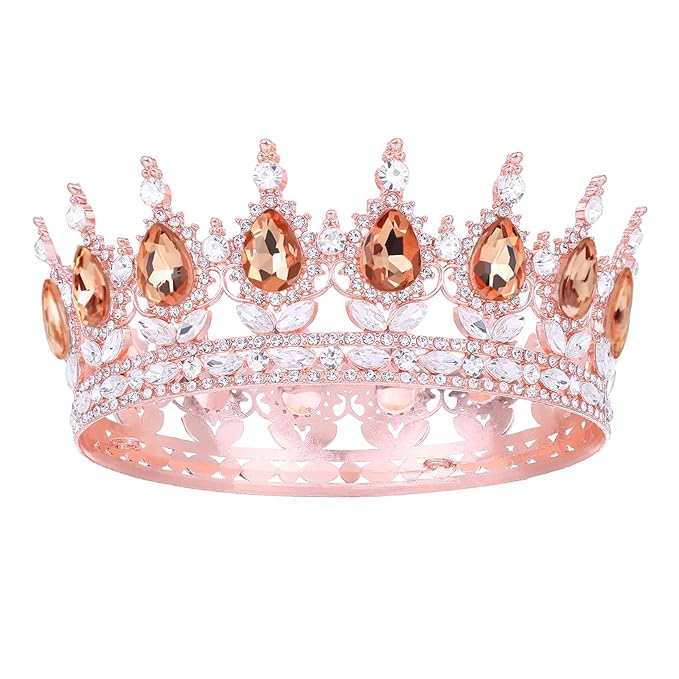 Queen Crown for Women Crystal Tiara for Girl Rhinestone Wedding Headband for Bride Hair Accessories for Costume Birthday Party Prom Gifts