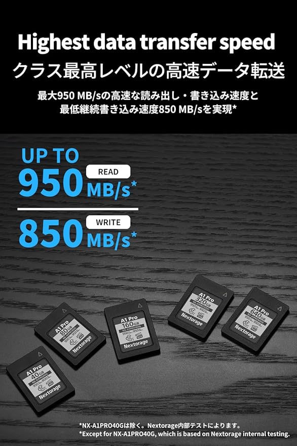 Nextorage Japan CFexpress Type A Card NX-A1PRO 40GB VPG 400 Urtla Fast Read 950MB/s Write 600MB/s