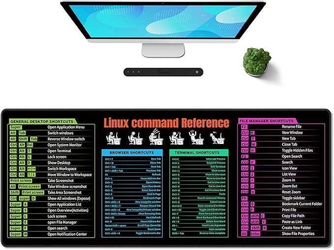 Galdas Gaming Mouse Pad XXL XL Large Long Extended Big Mousepad Non-Slip Rubber Keyboard Mouse Pad with Stitched Edges for Laptop Home Office (31.5x11.8x0.08 Inch) -Notes