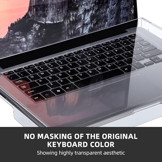 Acrylic Laptop Keyboard Cover : Clear Computer Keyboard Dust Cover for 14 inch Notebook, 13.76X9.82X1.18in