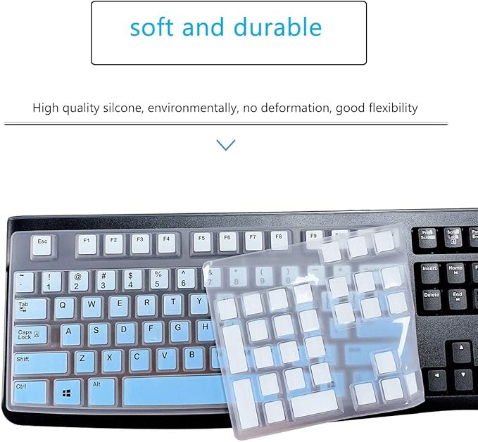 MUBUY Keyboard Cover & Skin Protector for Logitech MK120 - keyboard Protective Skin, US Layout