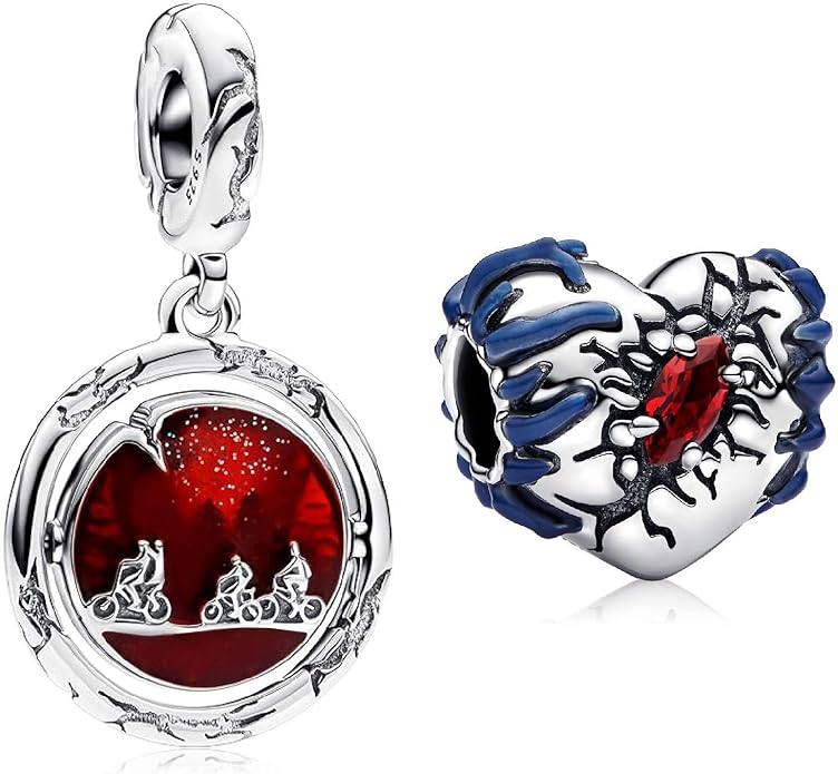 Cute Fashion Heart Charms,S925 Sterling Silver Charm,Bead for Bracelets and Necklaces,For Women Jewelry Present