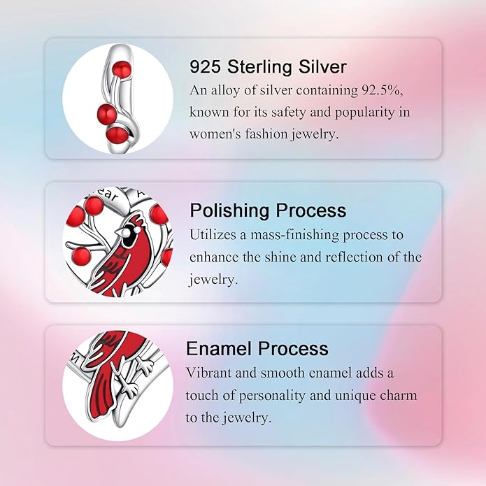 Birthday Fashion Love Heart Dangle Charm 925 Sterling Silver Charms fits Bracelets and Necklace Pendant Bead Charms Jewelry Present for Women Family Friends