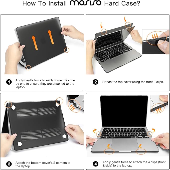 MOSISO Compatible with MacBook Air 13 inch Case 2025 2024 2023 2022 M4 A3240 M3 A3113 M2 A2681, Plastic Hard Shell&Keyboard Cover&Screen Film&Type C for MacBook Air 13.6 inch Case, Haze Blue