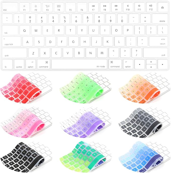 Allinside Transparent Cover for Apple Magic Keyboard (MLA22LL/A) with US Layout