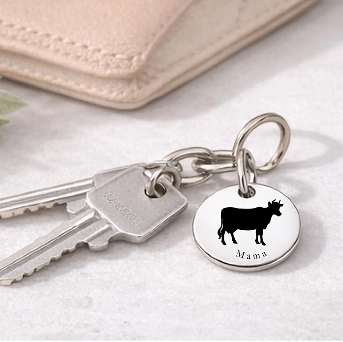 SM Design Mama Animal Charm Set – Set of 4 Stainless Steel Charms – Motherhood & Family Keepsake Jewelry Charmss