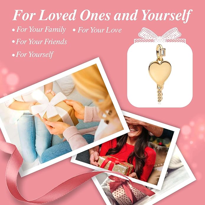 Family Mom Heart Charms 925 Sterling Silver Bead for Bracelets and Necklaces For Women Jewelry Present