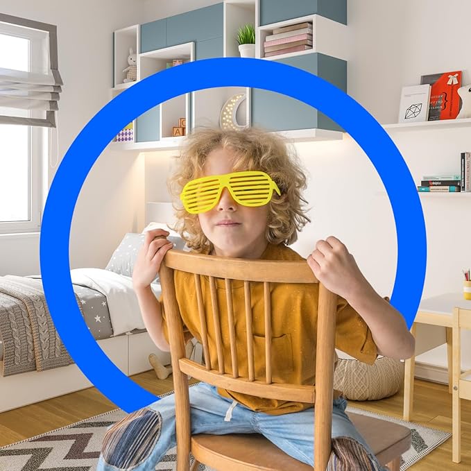 PREXTEX Mega Pack 50 Pairs of Kids Plastic Shutter Shades Glasses Shades Sunglasses Eyewear Party Favors and Party Props Assorted Colors Last Day of School Gifts for Kids