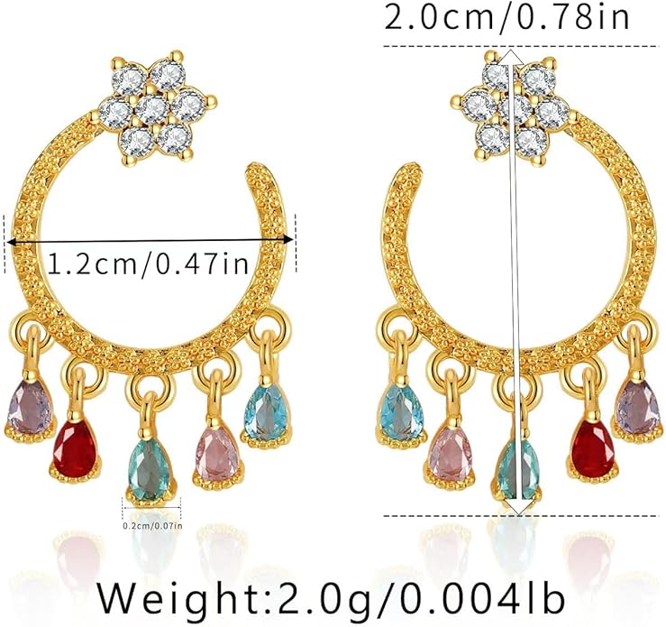 Gold Flower Statement Earrings for Women, Large Chunky Bohomian Summer Beach Floral Earring, Irregular Bold Exaggerated Earrings