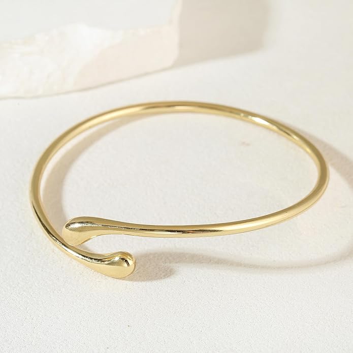 8PCS Upper Arm Cuff Bracelets for Women Gold Silver Arm Band Cuff Bangle Bracelet Adjustable Minimalist Coil Armband Armlet Set