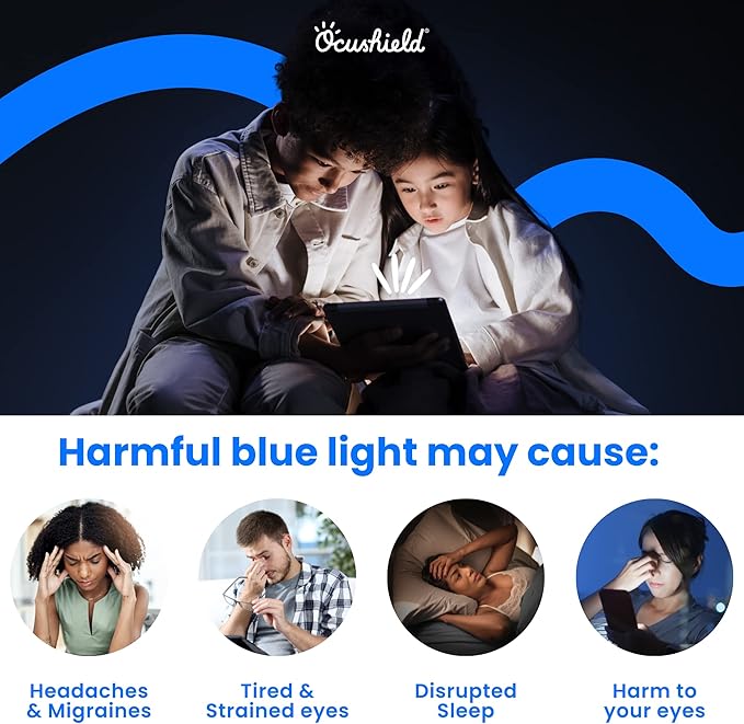 Ocushield 13.3” (16:10) Anti Blue Light Screen Protector with Privacy Filter for Laptops and Computer Monitors - Anti-Glare - Easy Install - Anti-Fatigue (287 x 179 mm)