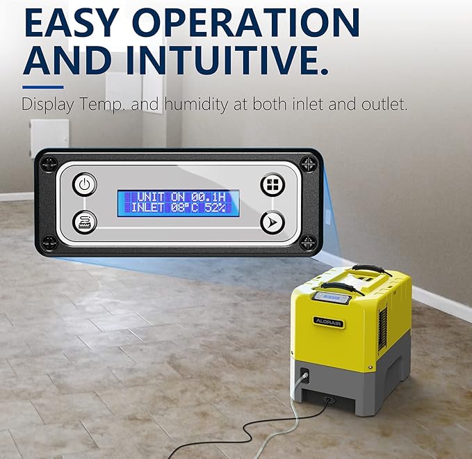 ALORAIR 180PPD LGR Commerical Dehumidifier with Pump, Wi-Fi APP Controls Industrial Dehu, Capacity up to 85 PPD at AHAM, 5 Years Limited Warranty, cETL Listed, for Large Space