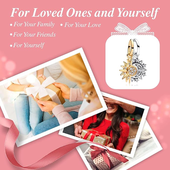 Cute Fashion Heart Charms,S925 Sterling Silver Charm,Bead for Bracelets and Necklaces,For Women Jewelry Present