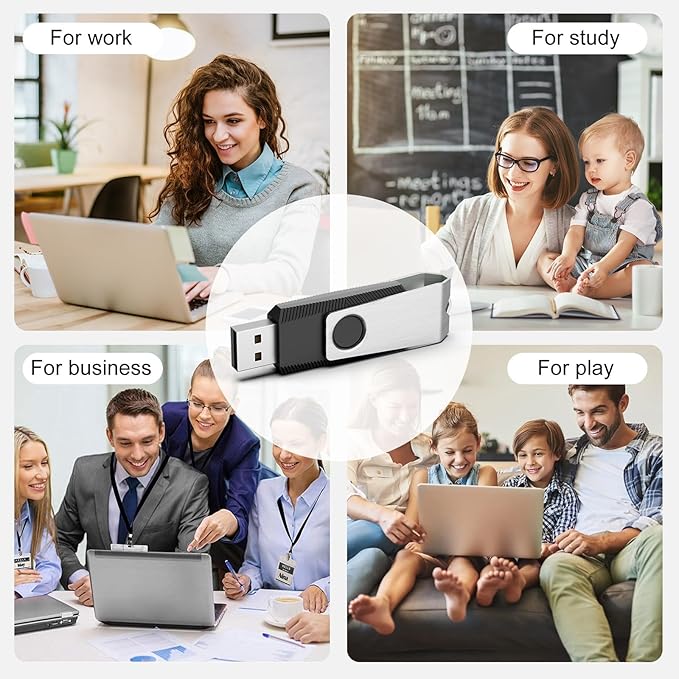 TOPESEL 100PCS 2GB Bulk USB 2.0 Flash Drives, Thumb Drives with USB 2.0 Speed, Ideal for Data Backup and Transfer