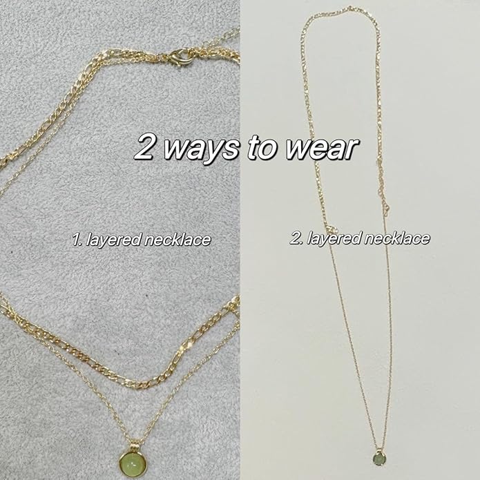 DISTANT DRUMS Simple Natural Green Aventurine Stone Jewelry Set for Women,Hoop Earrings,Bracelet,Necklace,18K Gold-plated Spiritual Gift,Fortunate Stone Jewelry,Choker