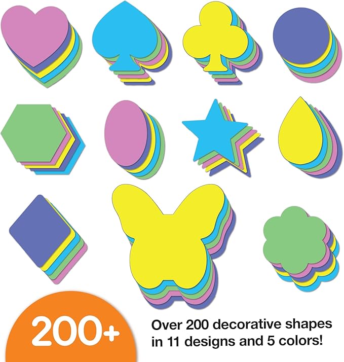 264pcs DIY Party Crown Kit – Makes 12 Princess King Children's Party Crowns, US Made HAPPY Colored Card Stock Easy Punch Out Craft for Royal Themed Birthday Party, Play Dates, Children's Theater Plays