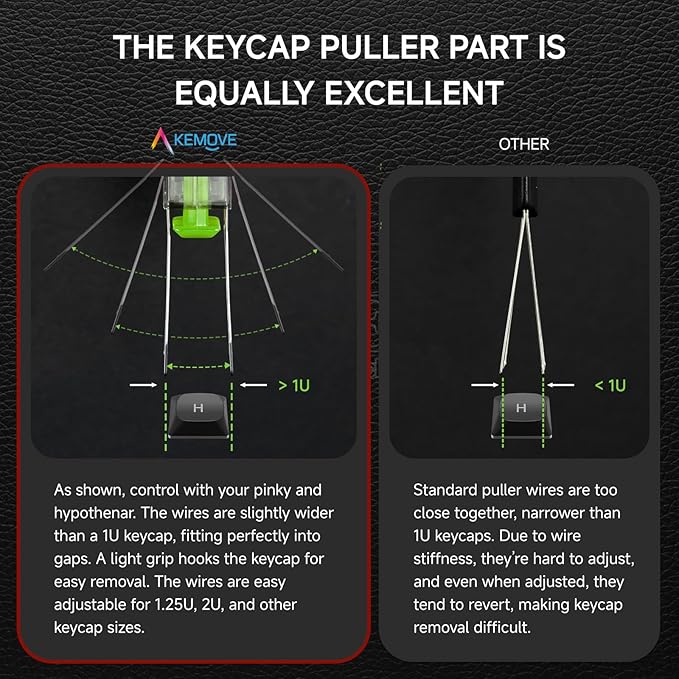 KEMOVE P10 2-in-1 Switch & Keycap Puller for Mechanical Keyboards, Quick & Painless Removal, DIY Customization, Maintenance, Cleaning for Beginners & Enthusiasts