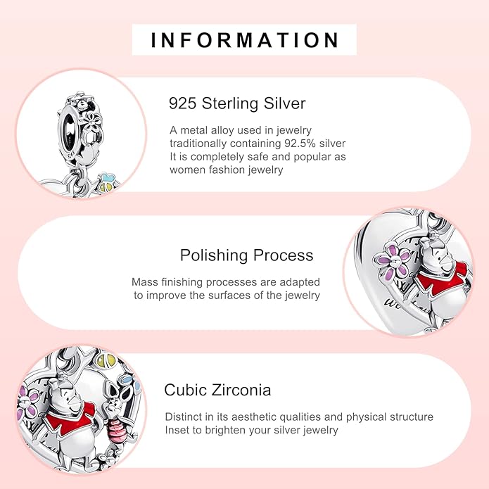 MITSOKU 925 Sterling Silver Charms for Bracelets Necklaces Animal prototype Pendant Safety Chain Dangle Pendants Beads Christmas Day Charms Jewelry Gift for Women