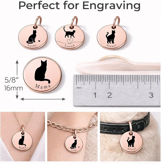 SM Design Mama Animal Charm Set – Set of 4 Stainless Steel Charms – Motherhood & Family Keepsake Jewelry Charmss