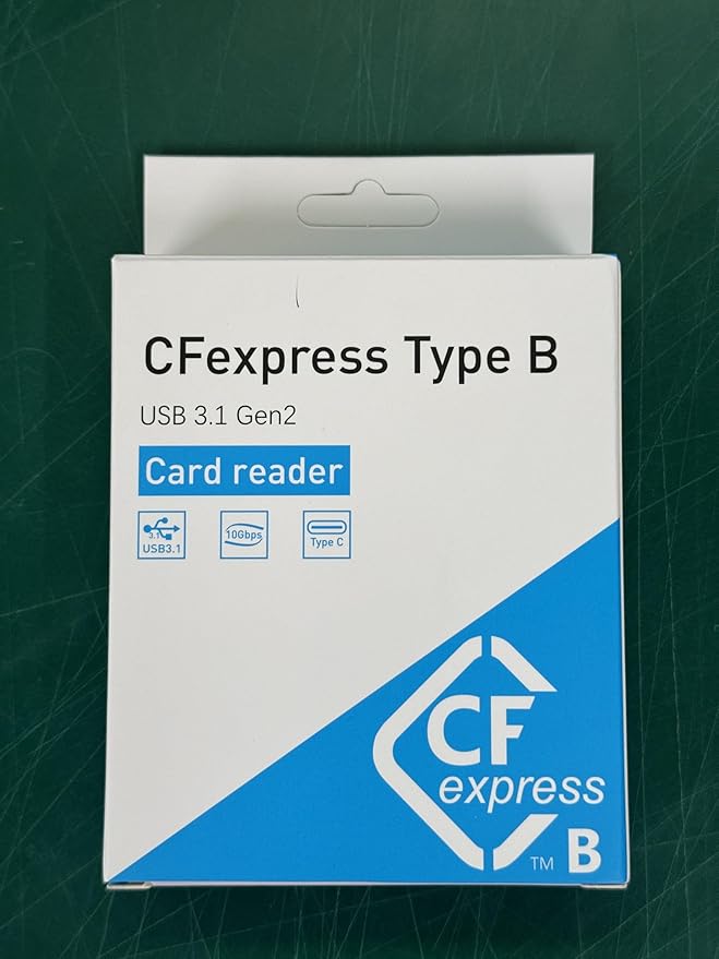 CFexpress Card Reader, USB 3.2 Gen 2 10Gbps CFexpress Tyep B Card Readers, Portable Aluminum Memory Card Adapter, Support for Thunderbolt 3/4 Port, for Professional Filmmakers, Photographers